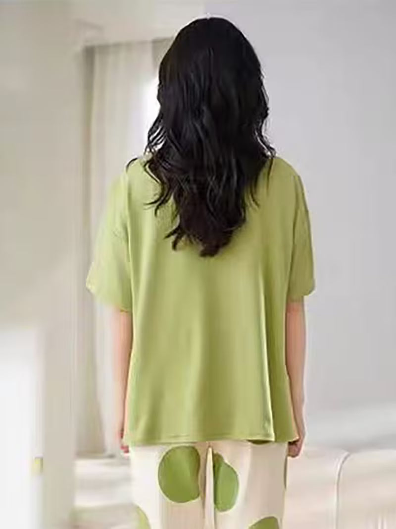 Green Avacado Printed Pj set