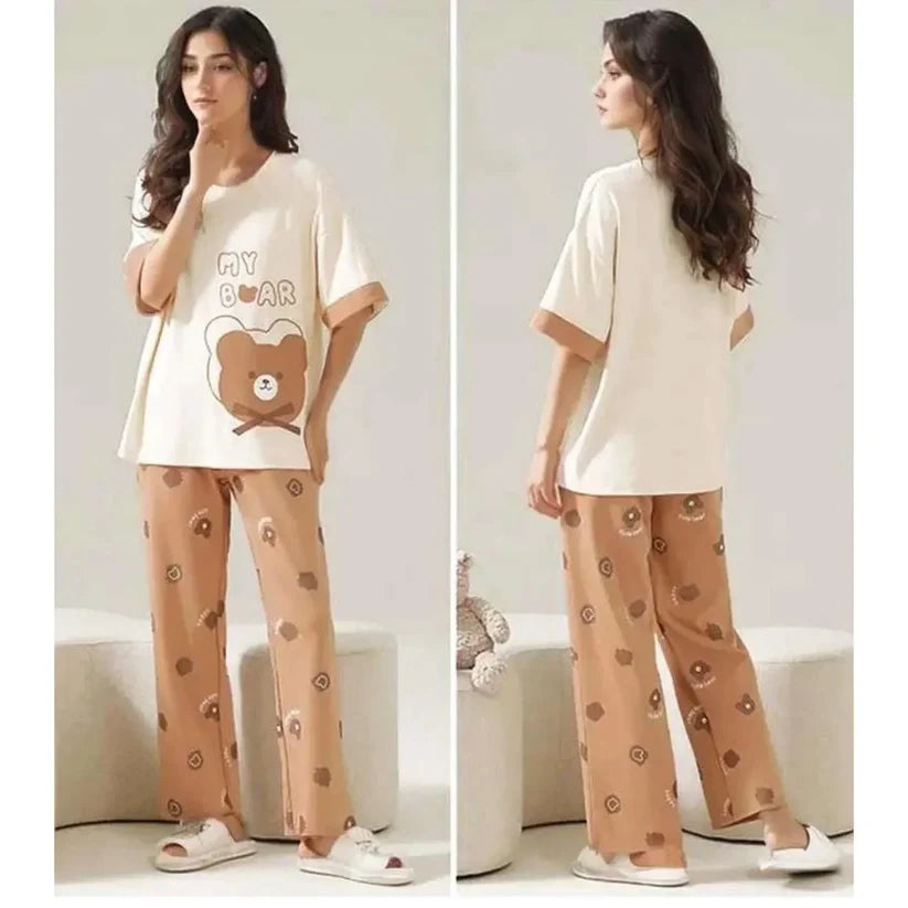 My Bear Printed Night Suits
