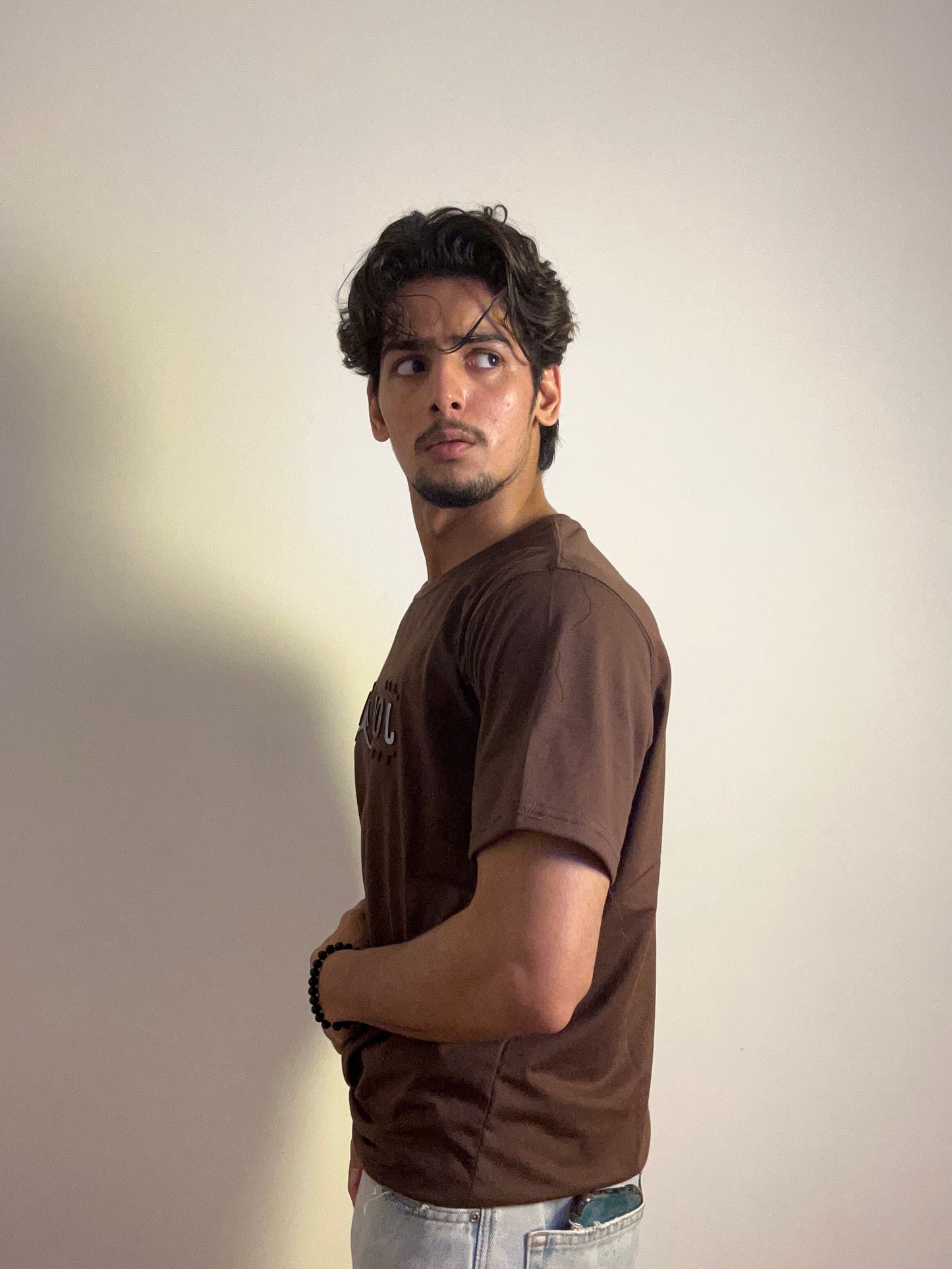 Chocolate Brown Jordan Embossed T-shirt