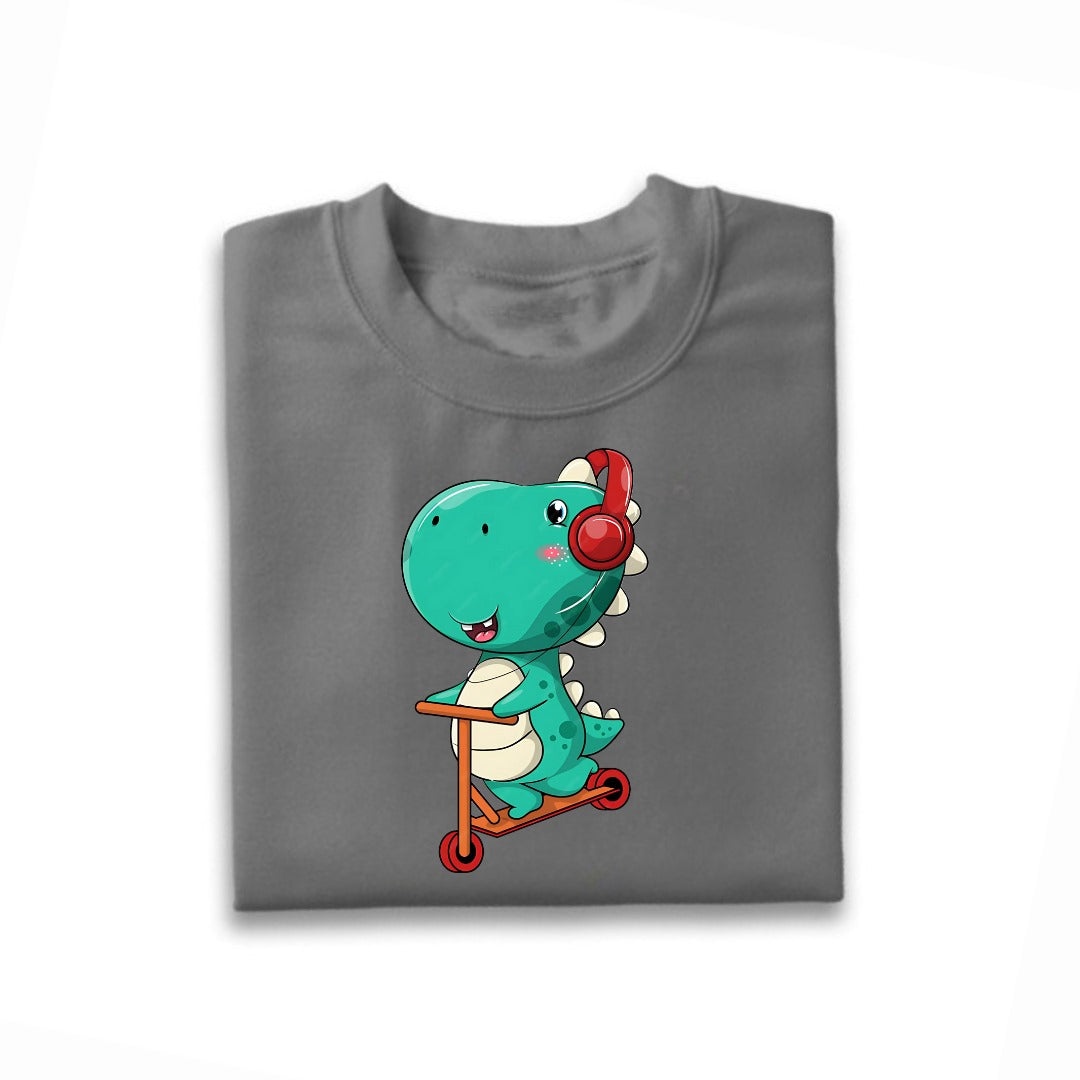 Little Dino Printed T-Shirt For Kids
