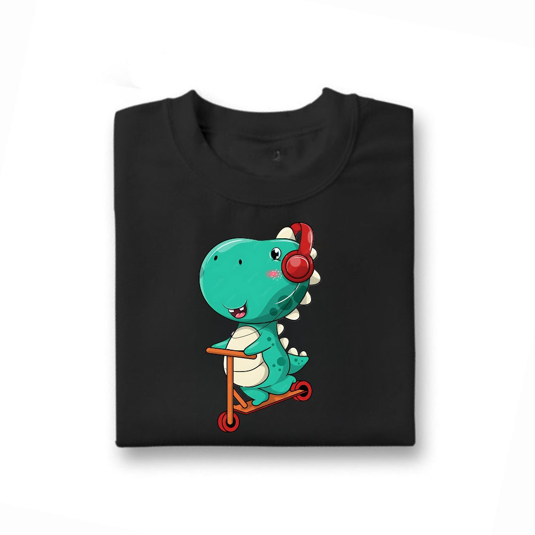 Little Dino Printed T-Shirt For Kids