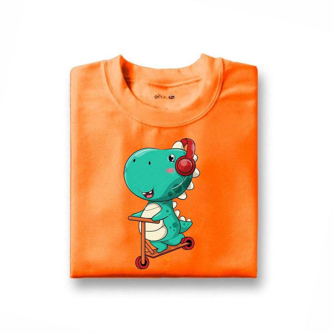 Little Dino Printed T-Shirt For Kids