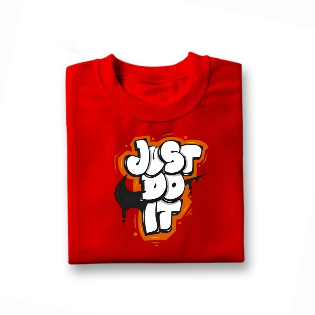 Just Do It Printed T-Shirt For Kids