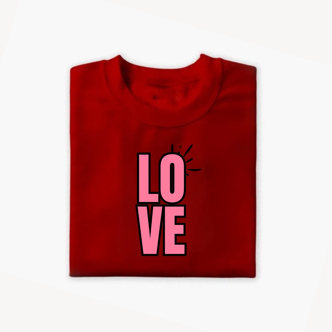 Love Printed T-Shirt For Kids