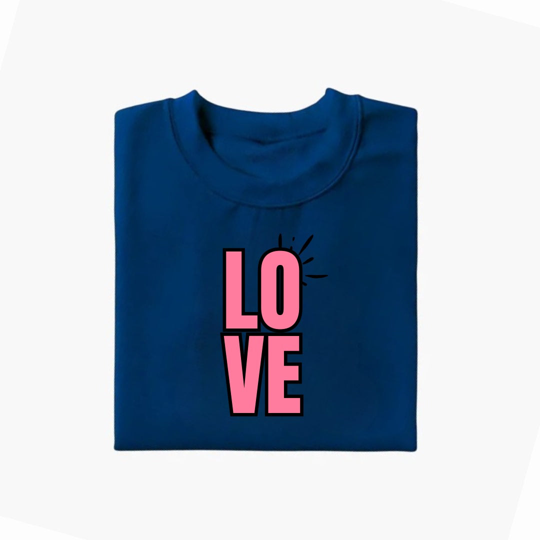 Love Printed T-Shirt For Kids