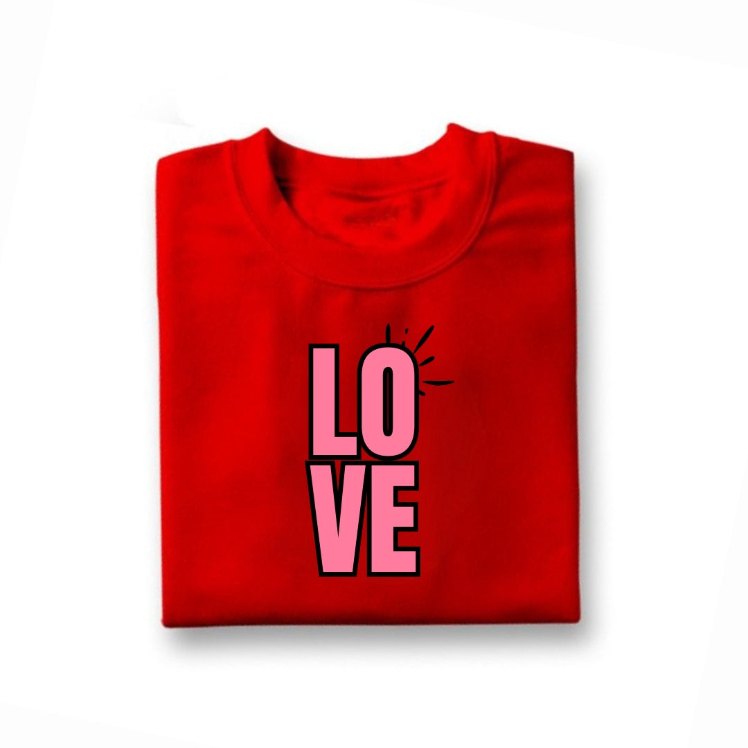 Love Printed T-Shirt For Kids