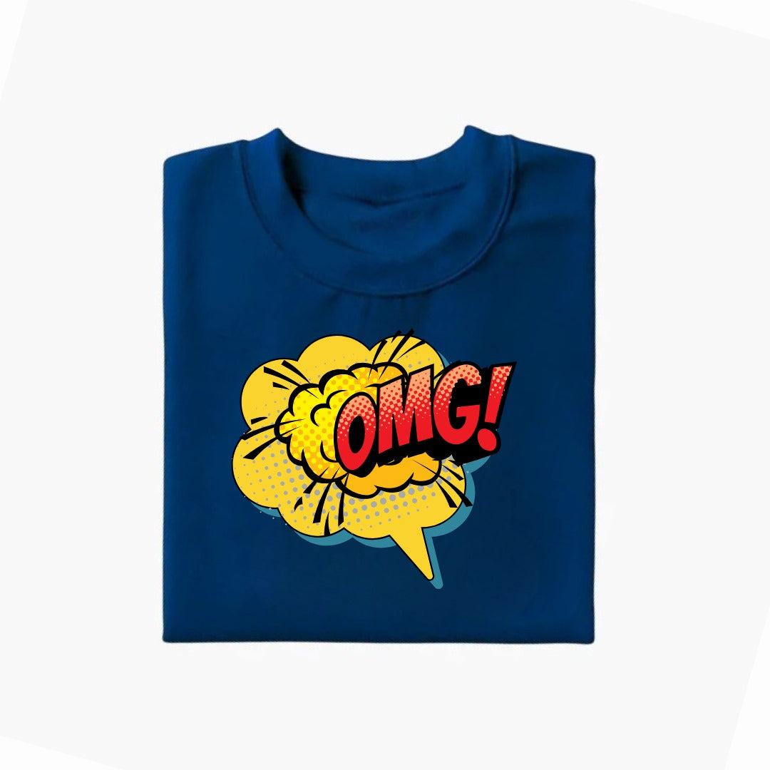 OMG Printed T-Shirt For Kids