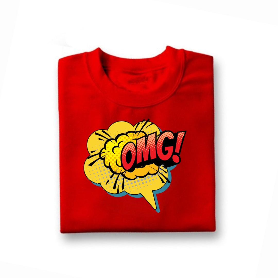 OMG Printed T-Shirt For Kids