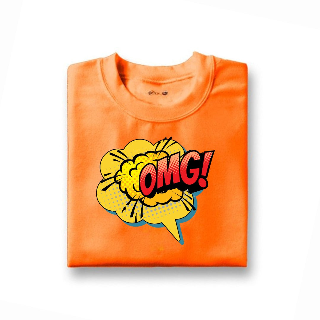 OMG Printed T-Shirt For Kids