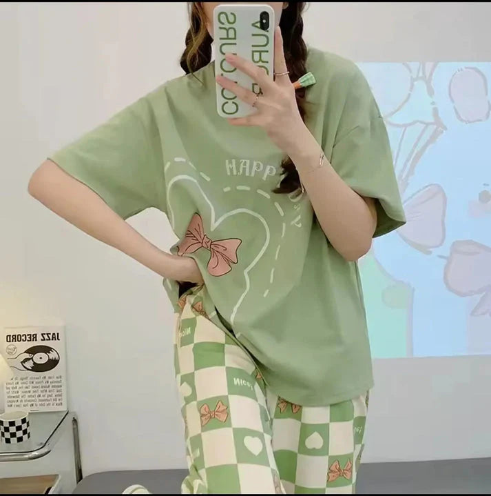 Happy Day Printed Night Suits
