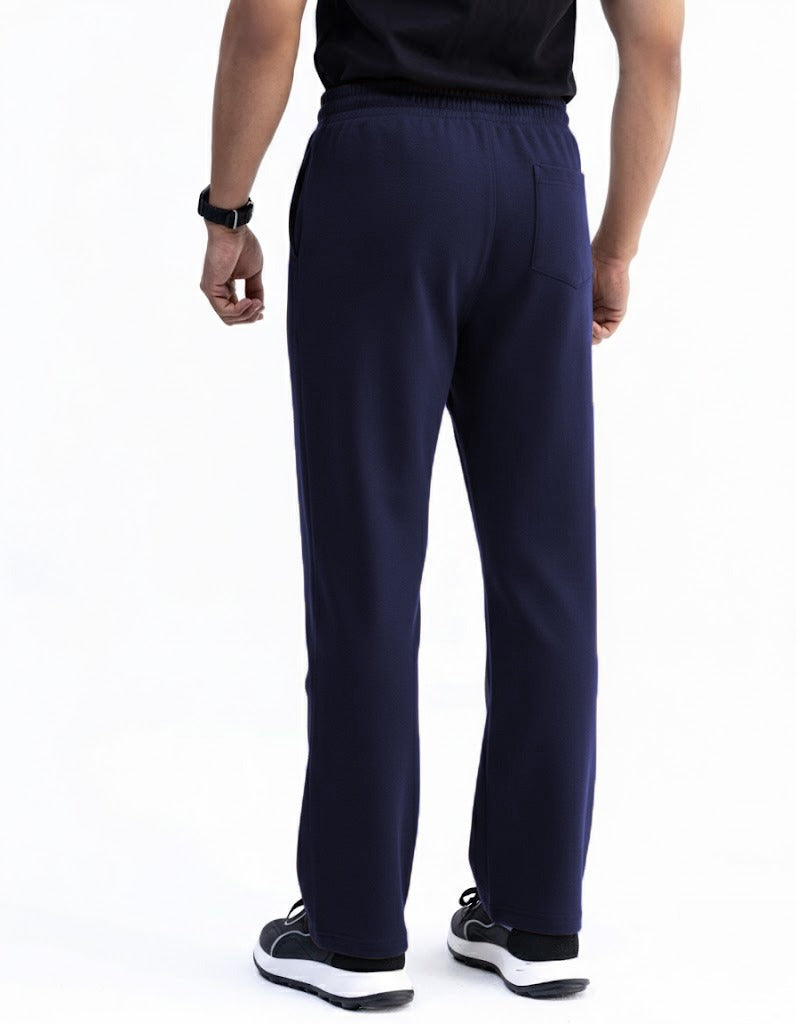 Navy Blue Pleated Trouser