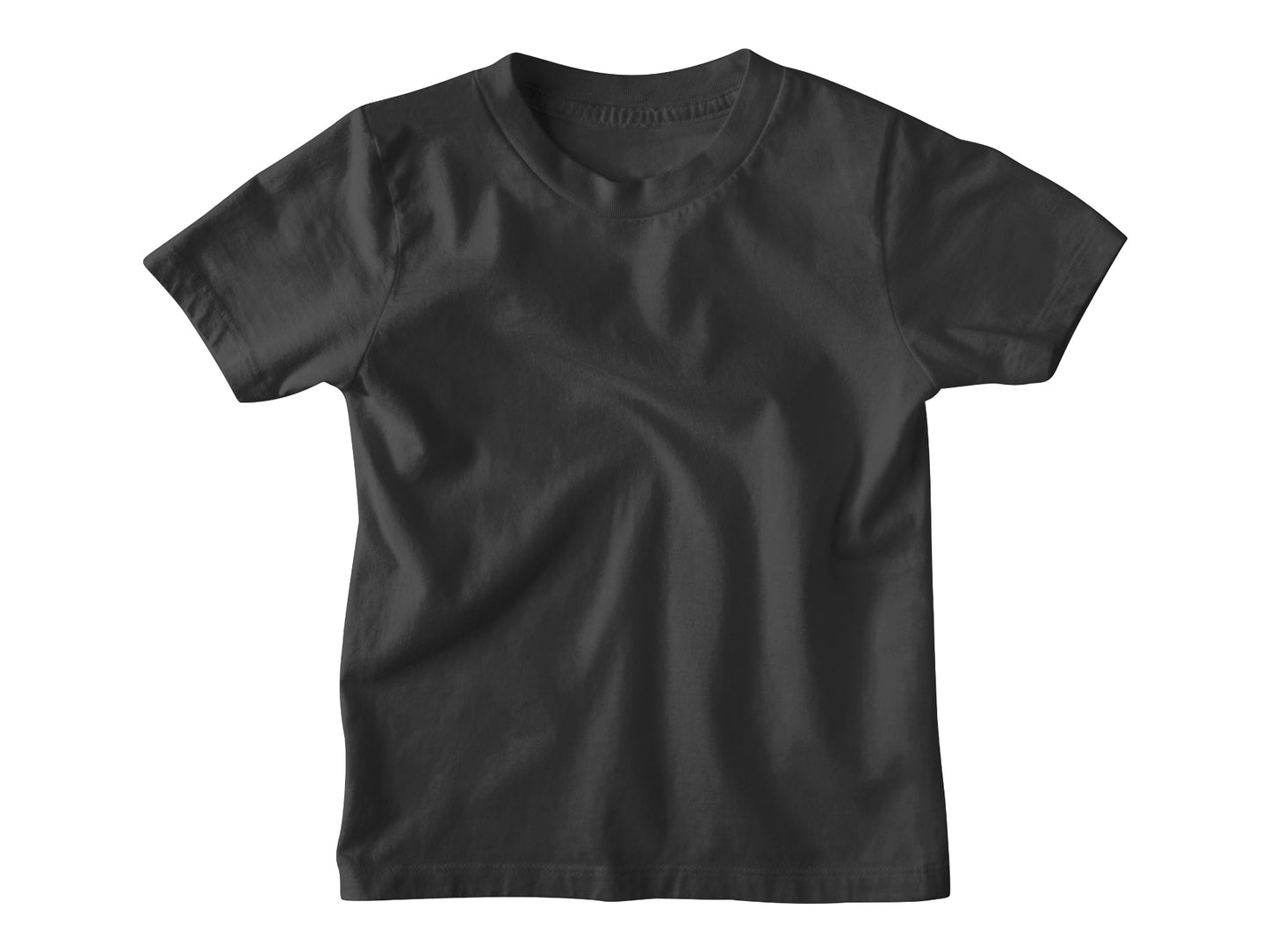 Black Plain T-Shirt for kids