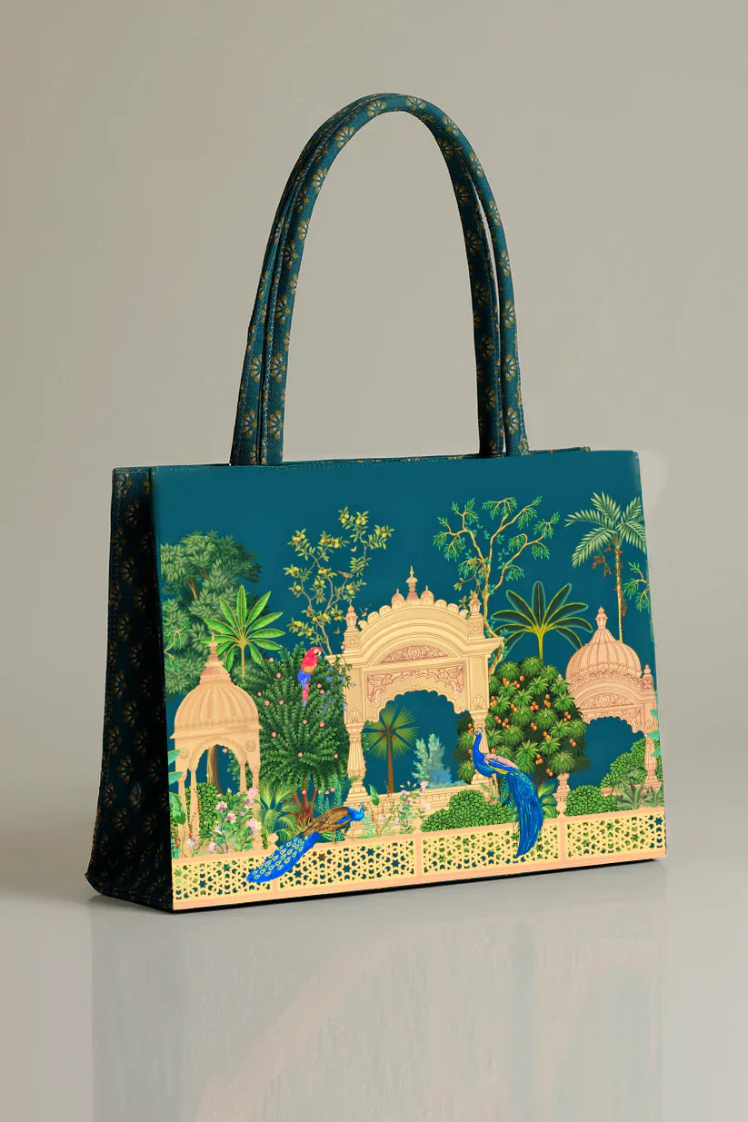 PEACOCK CANVAS BAG