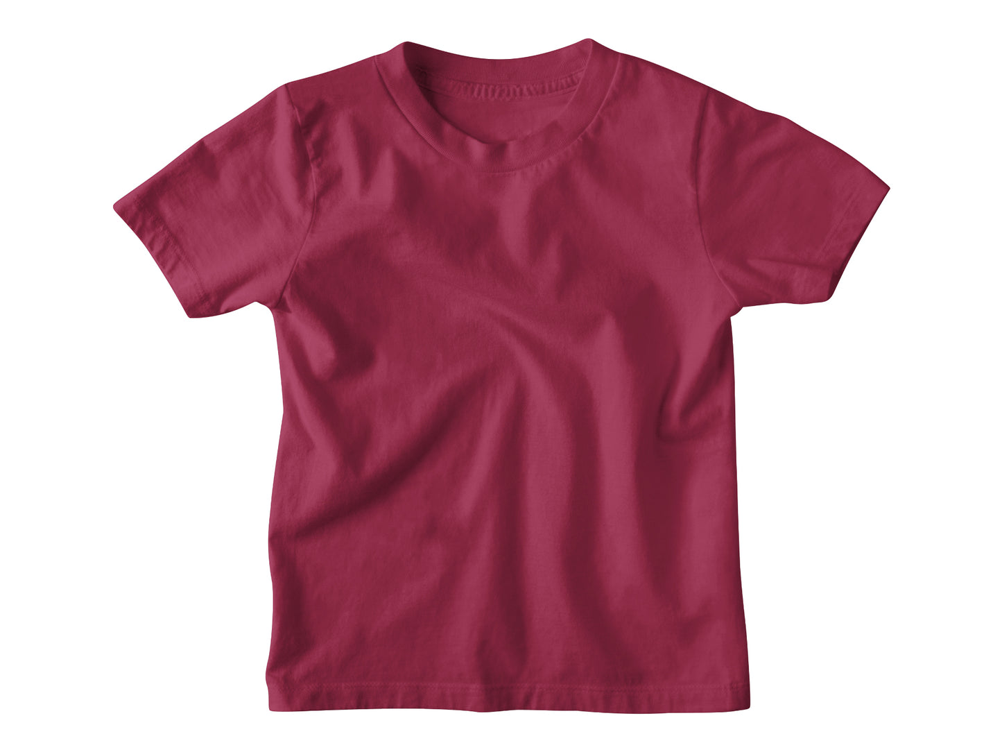 Maroon Plain T-Shirt for kids