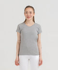 Heather Grey Basic t-shirt for women