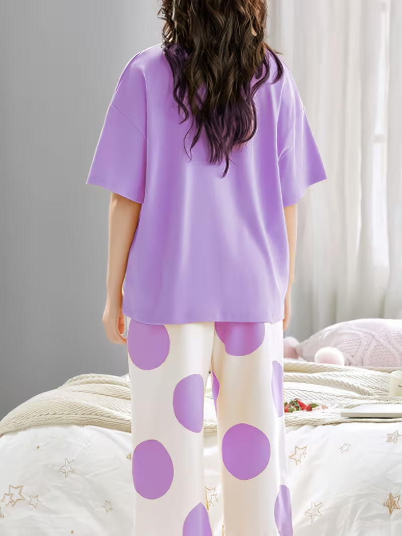 Lavender Grape Printed Pj set