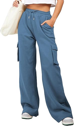 Navy Blue Pocket Cargo Trouser For Women's