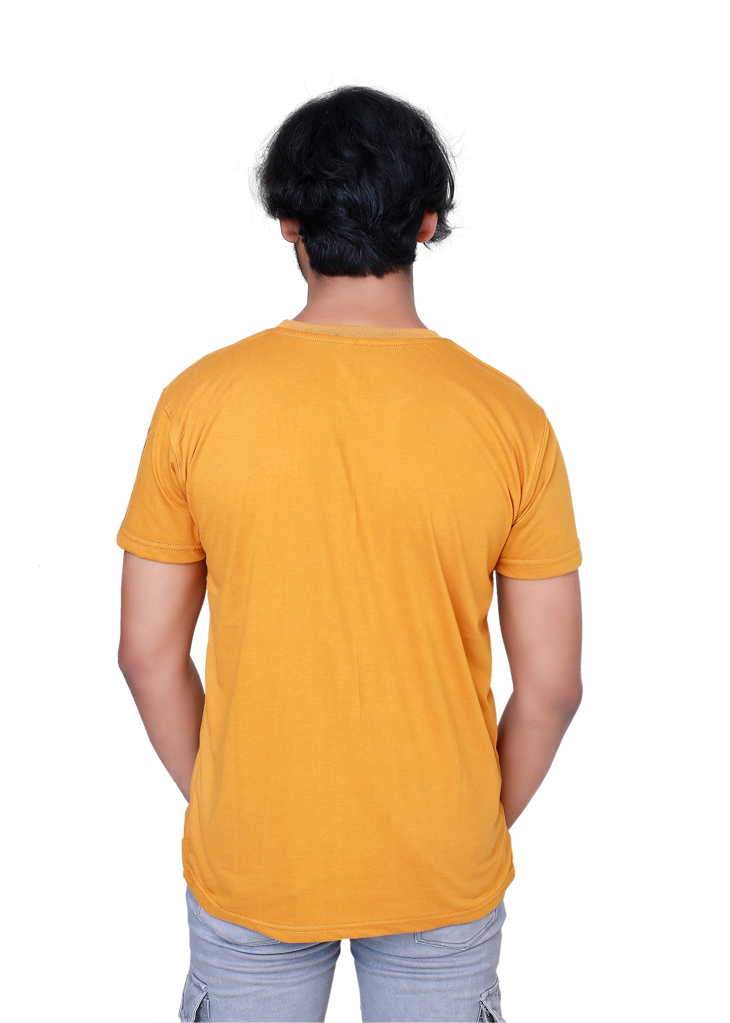 Mustard Jordan Embossed T-shirt