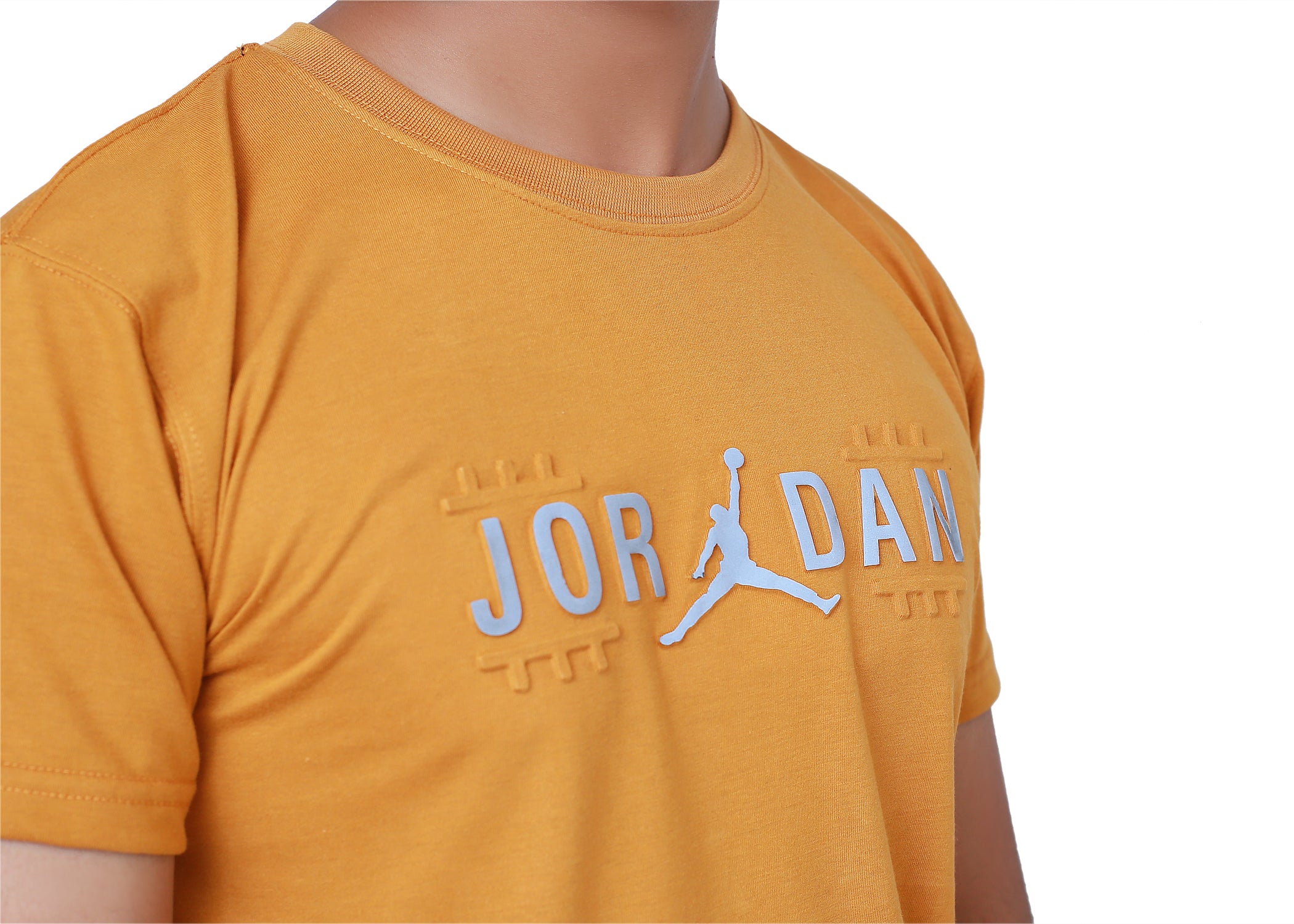 Mustard Jordan Embossed T-shirt