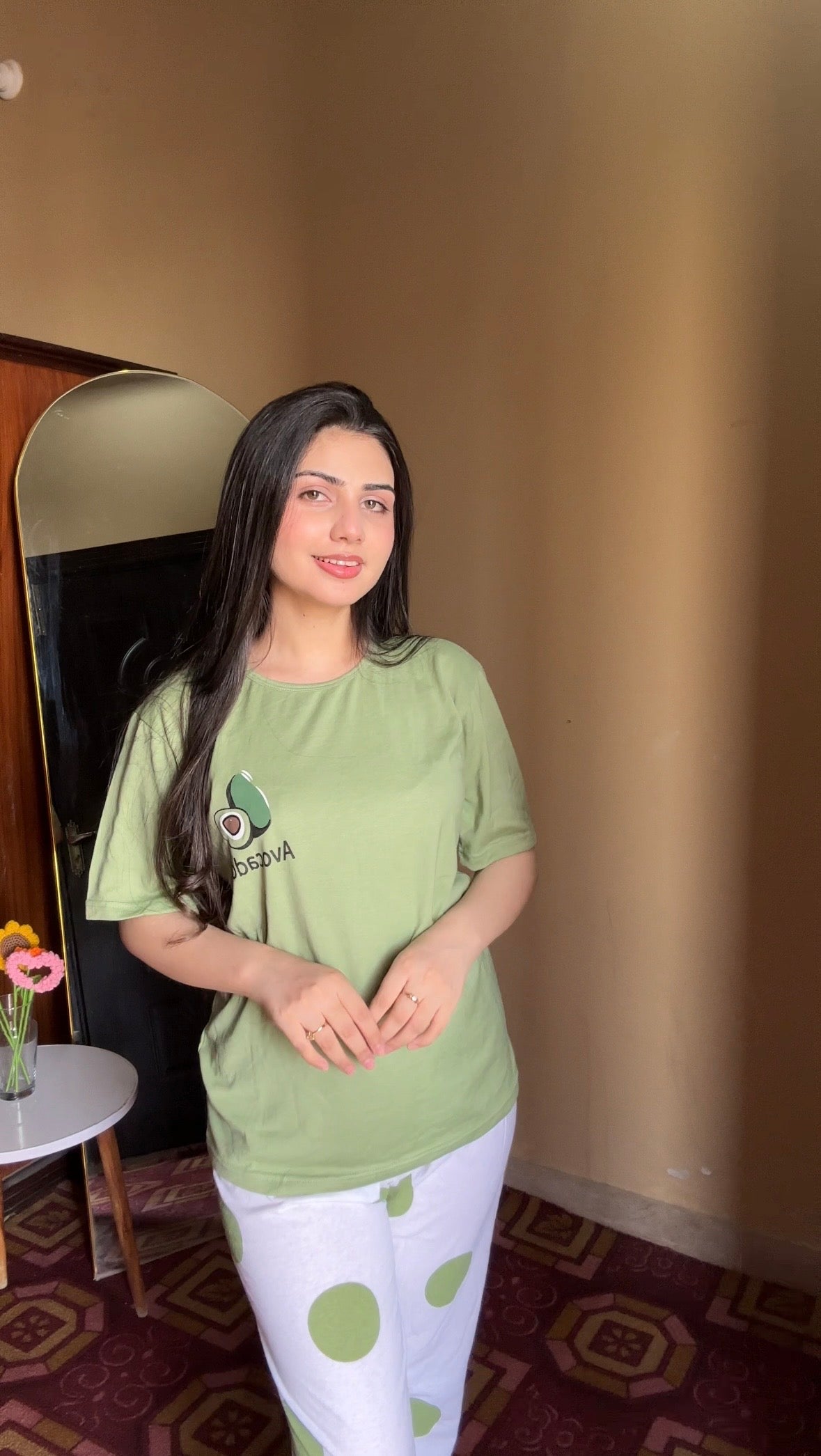 Green Avacado  Printed Pj set