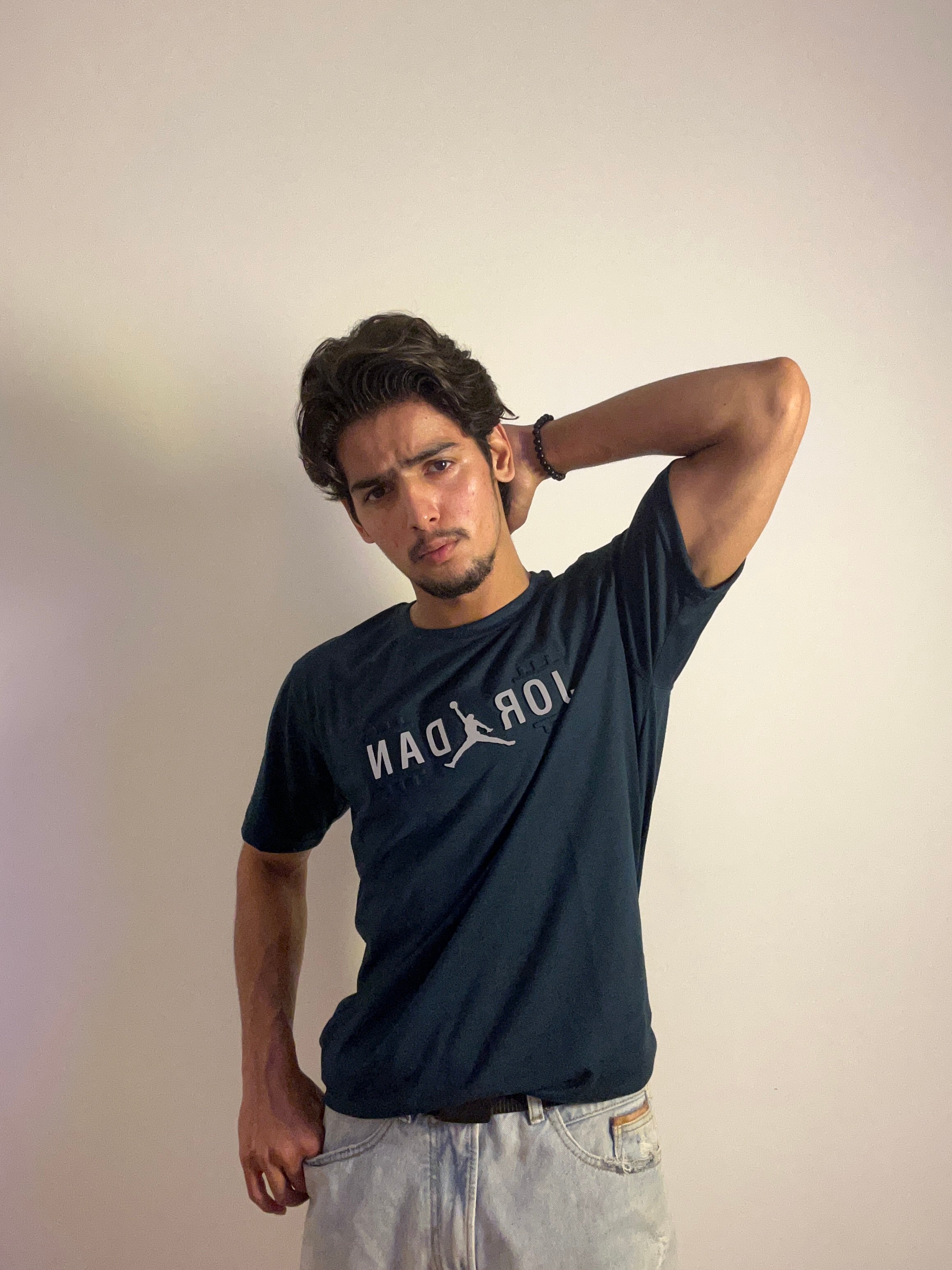 Signal Blue Jordan Embossed T-shirt