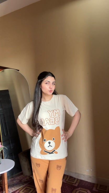 My Bear  Printed Pj set
