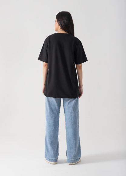 Jin Printed T-Shirt - Black