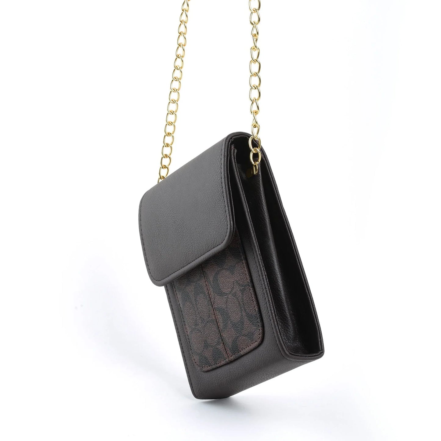 COACH MOBILE POUCH CROSSBODY - BLACK