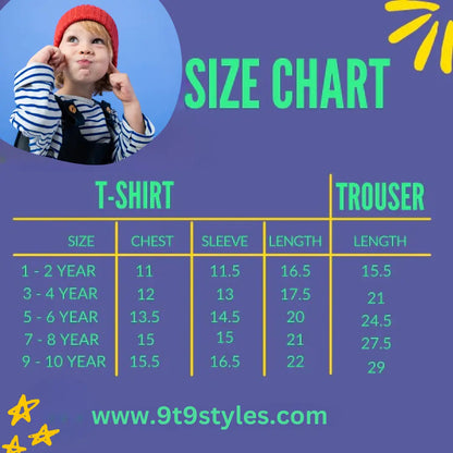 Red Bears Print Sweatshirt With Trouser For Kids