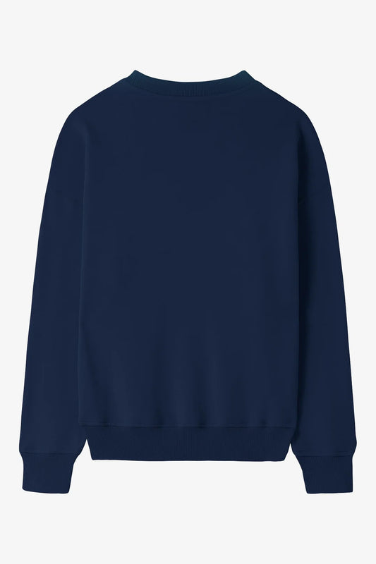 Navy Blue Basic Sweat Shirt