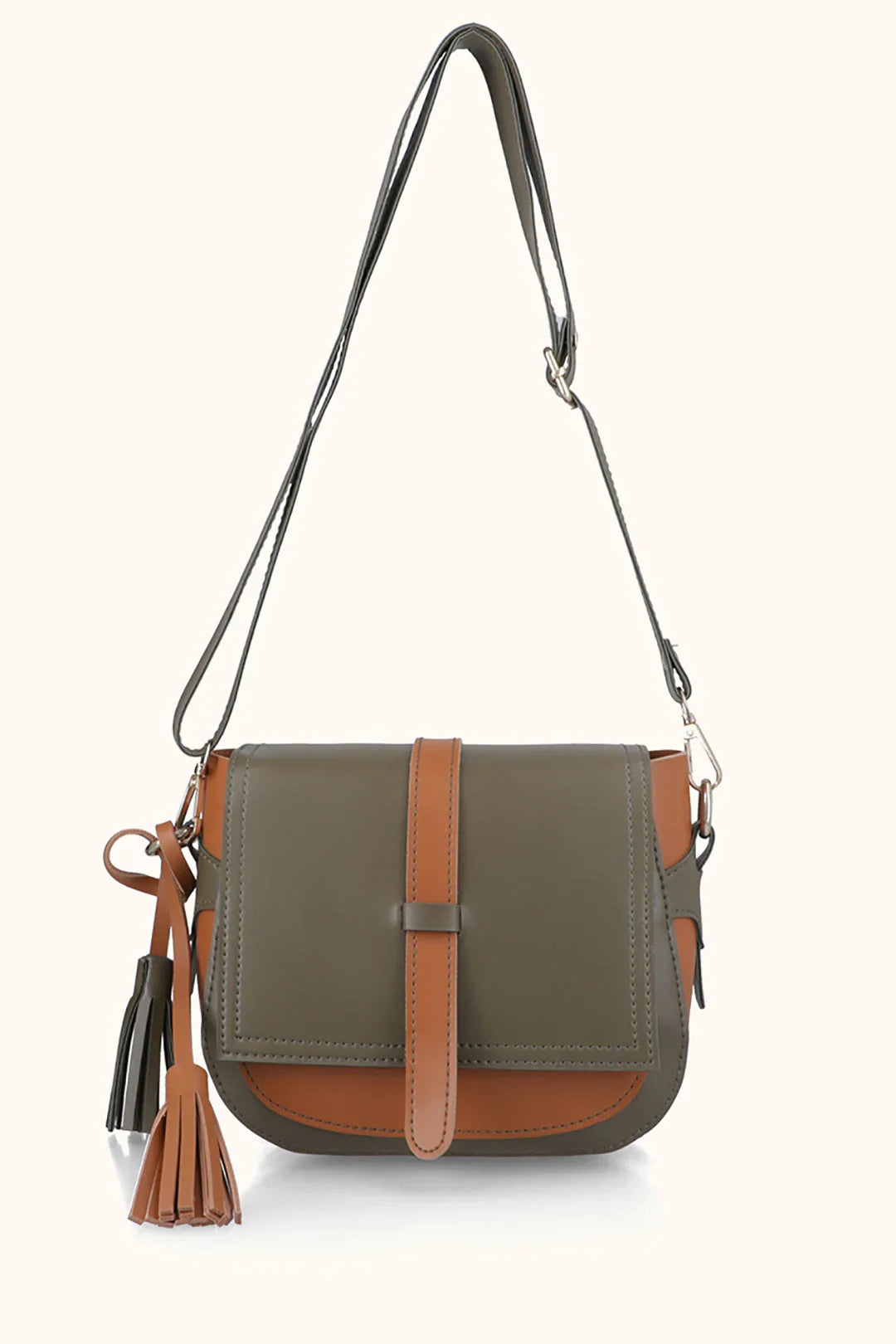 ZELBURRY CROSSBODY BAG -BROWN
