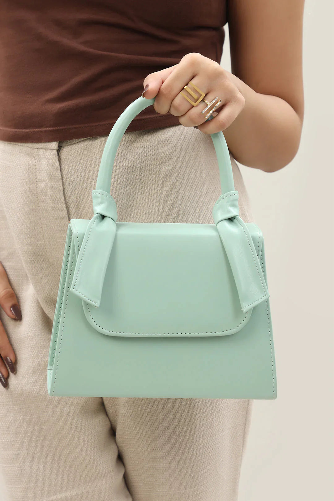 KNITTED CROSSBODY - MINT