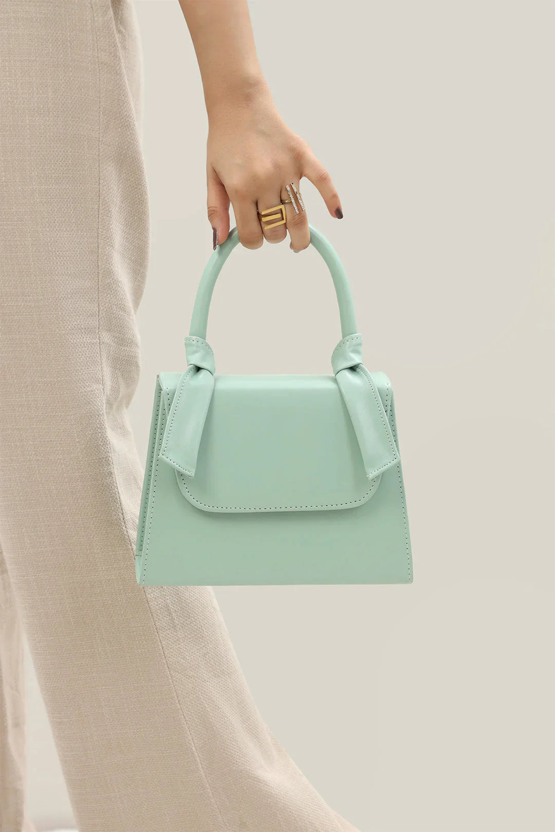 KNITTED CROSSBODY - MINT