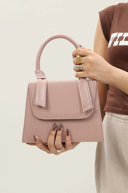 KNITTED CROSSBODY - PINK