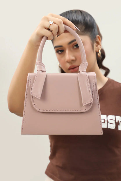 KNITTED CROSSBODY - PINK