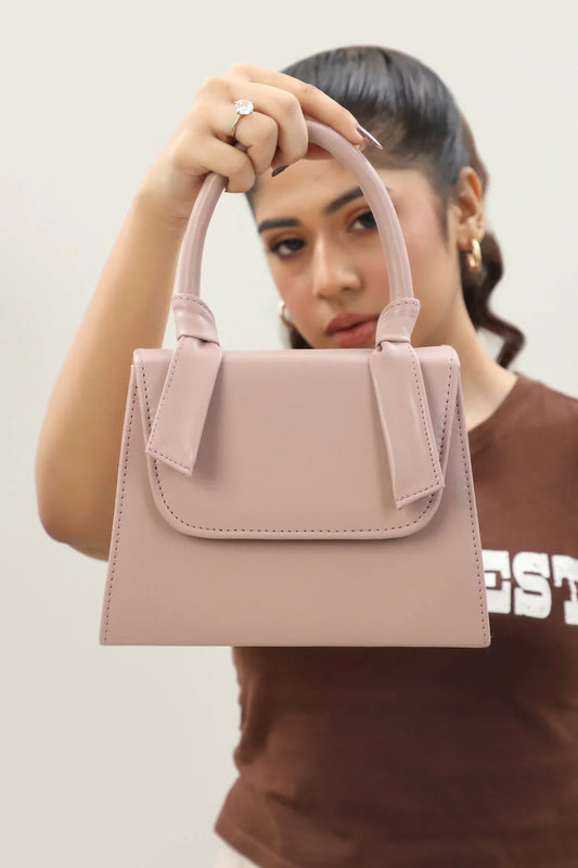 KNITTED CROSSBODY - PINK