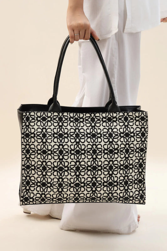 MONOCHROME CANVAS BAG