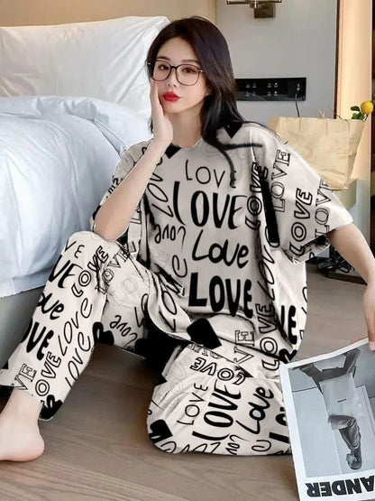 Skin Love Printed Pj Suit