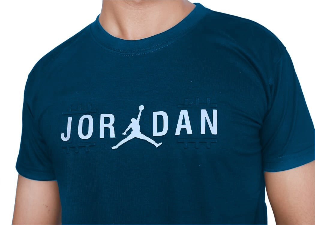 Signal Blue Jordan Embossed T-shirt