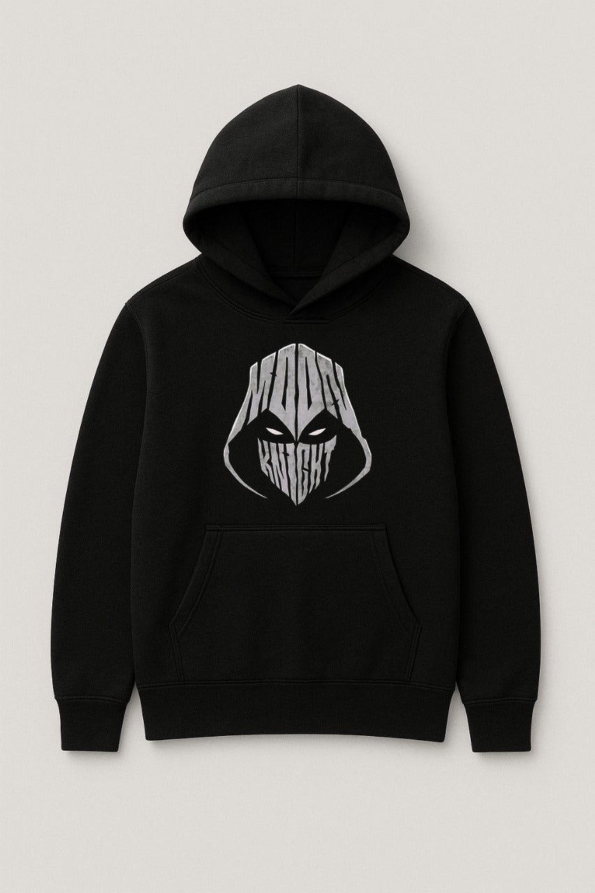 Black Ninja Face Printed Hoodie