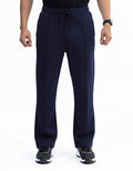 Navy Blue Pleated Trouser