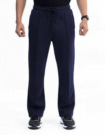 Navy Blue Pleated Trouser