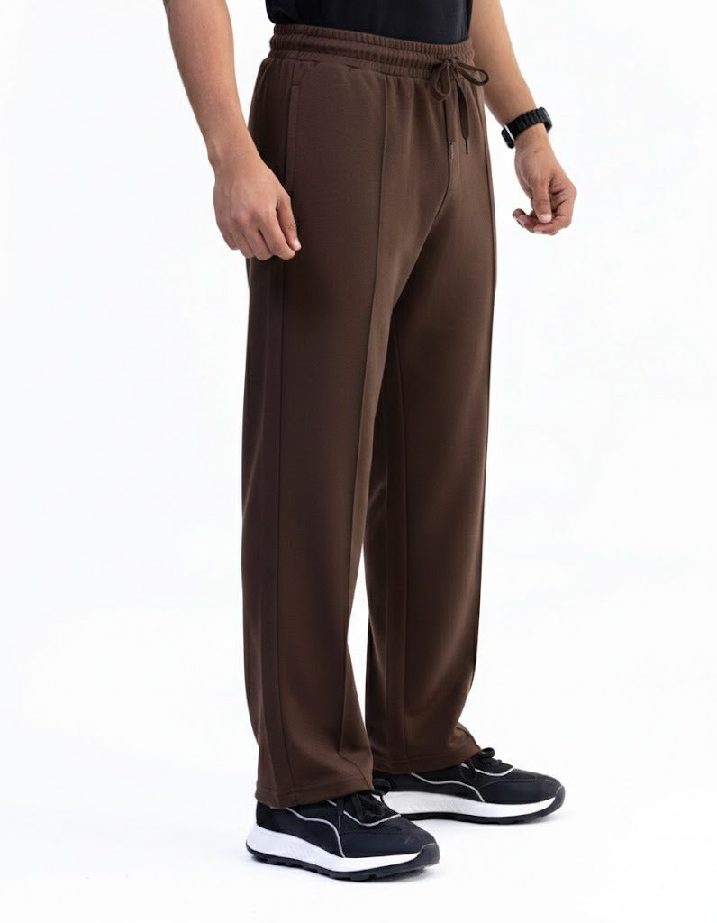 Brown Pleated Trouser
