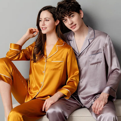 Couple Silk Pjs set pack3