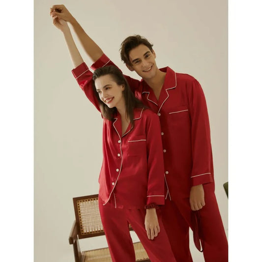 Couple Silk Pjs set pack 2