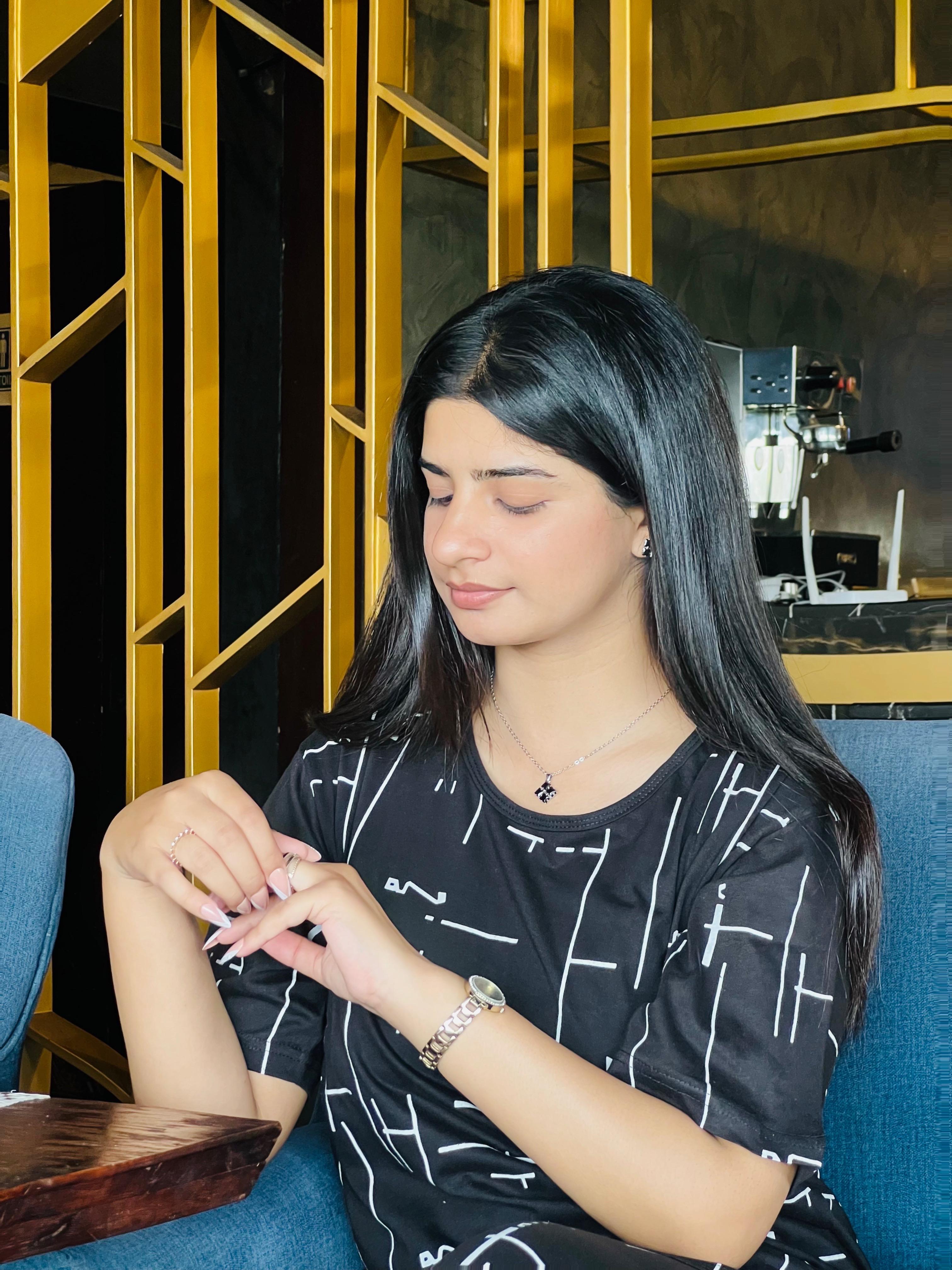 Black Printed Capri Pj set