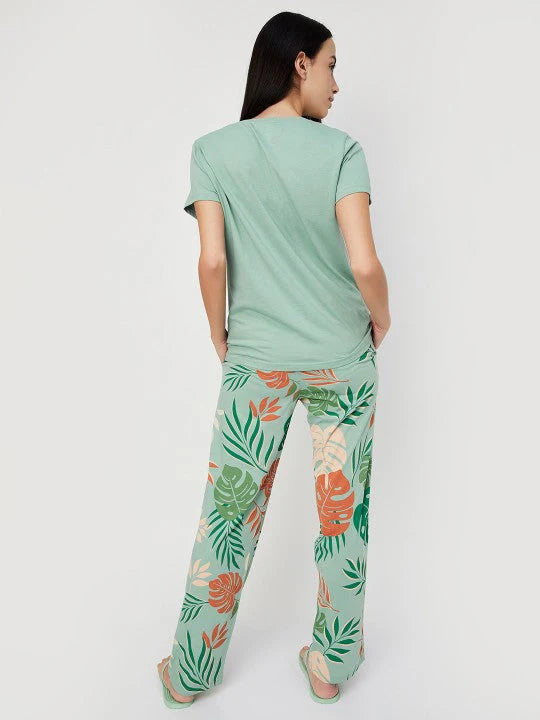 Tropical  Printed Pj set