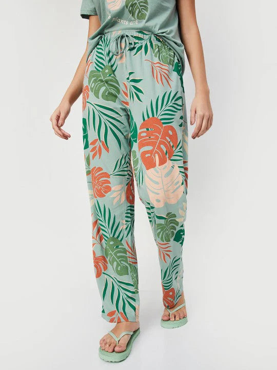 Tropical  Printed Pj set