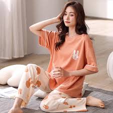 Cute Bunny Printed Pj set