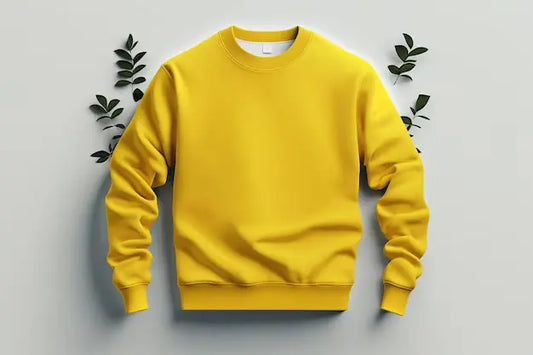 Yellow Basic Sweat Shirt